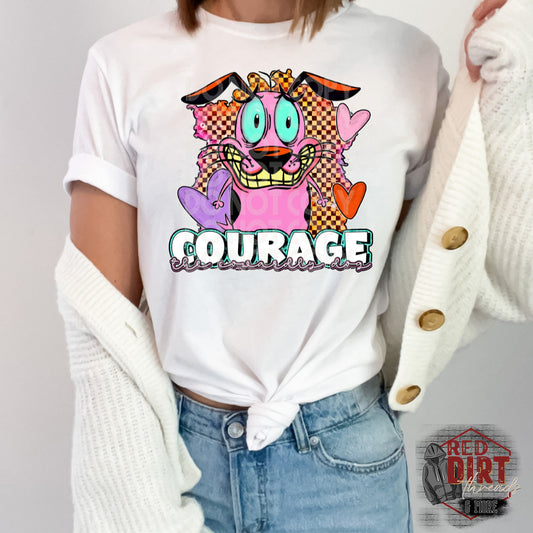 Courage DTF Transfer | Trendy Throwback DTF Transfer | Ready to Press | High Quality DTF Transfers | Fast Shipping