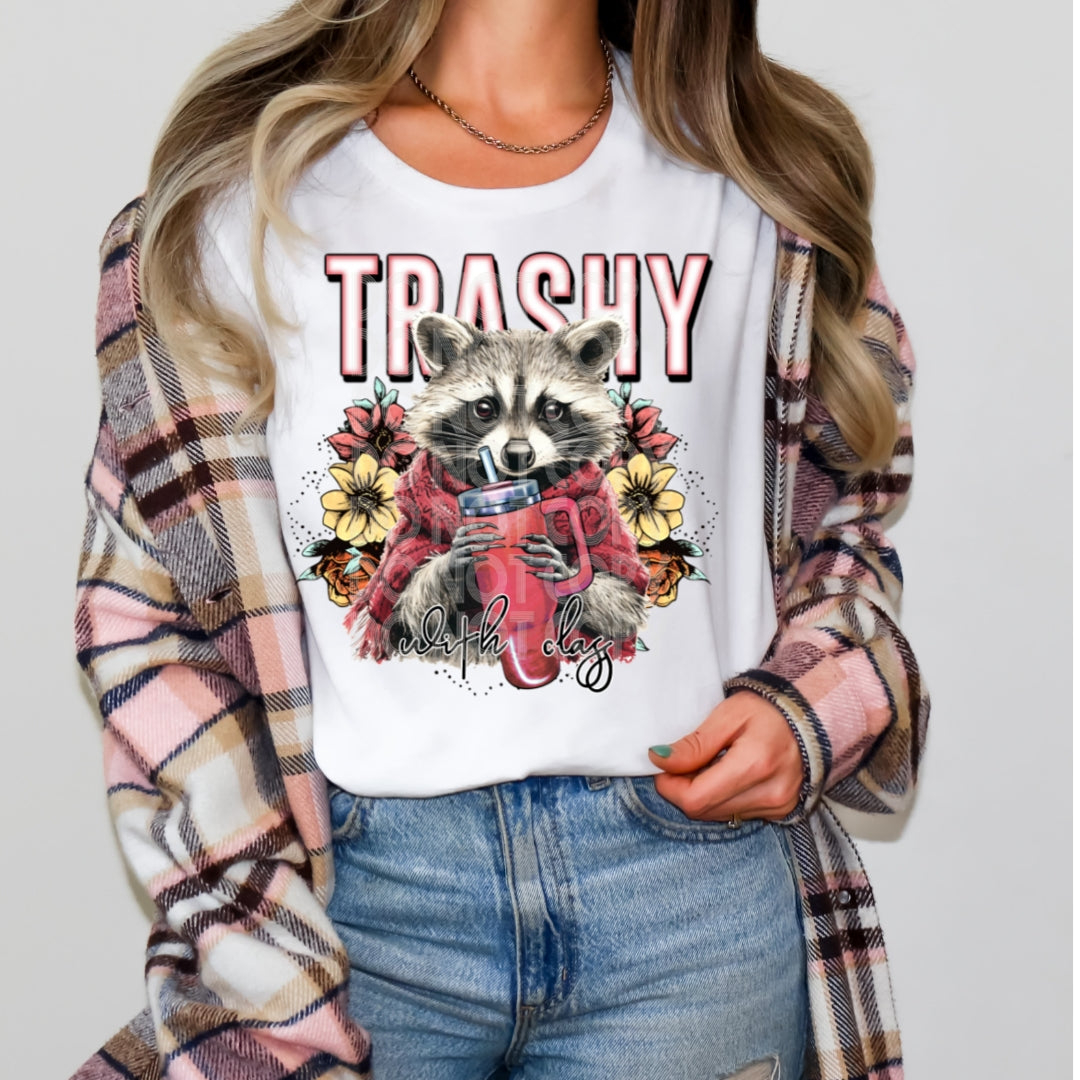 Trashy with Class DTF Transfer | Trendy Trash Animals DTF Transfer | Ready to Press | High Quality DTF Transfers | Fast Shipping