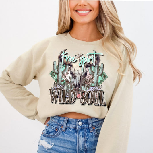 Free Spirit Wild Soul DTF Transfer | Trendy Western DTF Transfer | Ready to Press | High Quality DTF Transfers | Fast Shipping