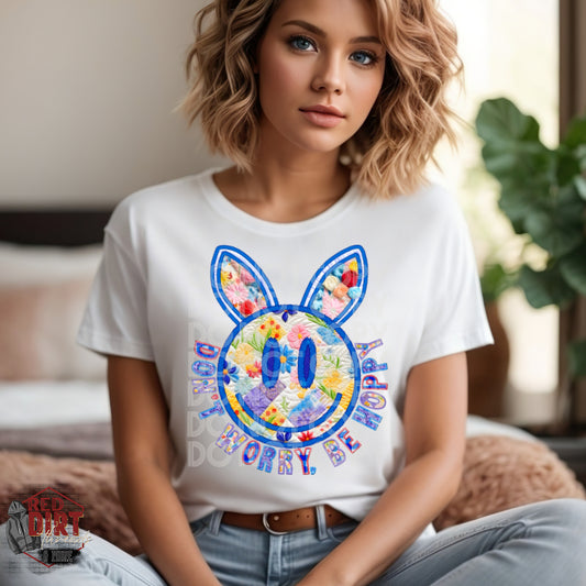 Don't Worry Be Hoppy DTF Transfer | Trendy Easter DTF Transfer | Ready to Press | High Quality DTF Transfers | Fast Shipping