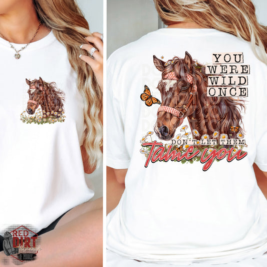 You Were Wild Once DTF Transfer | Trendy Farm Animals DTF Transfer | Ready to Press | High Quality DTF Transfers | Fast Shipping