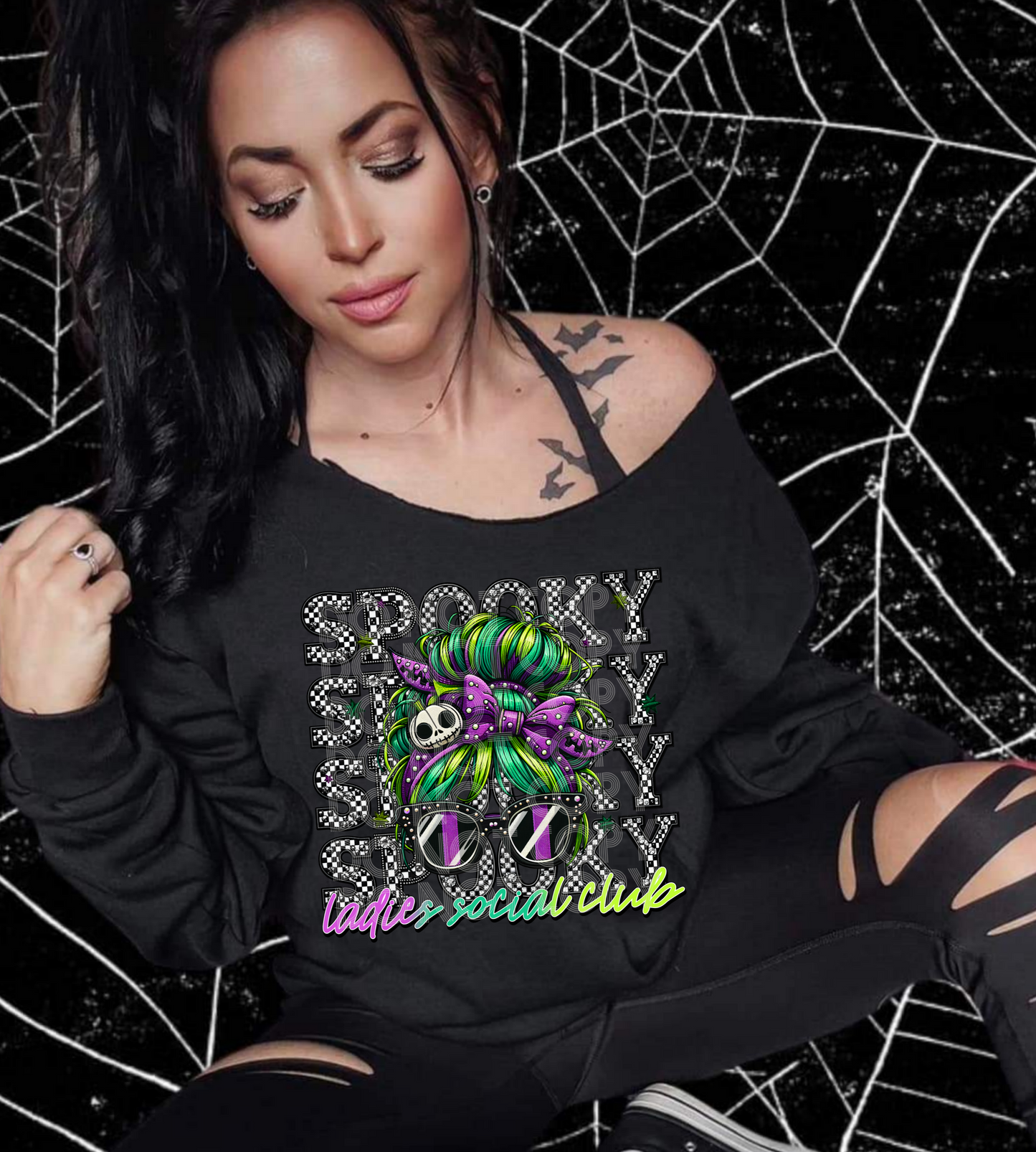 Spooky Ladies Social Club DTF Transfer | Trendy Halloween DTF Transfer | Ready to Press | High Quality DTF Transfers | Fast Shipping