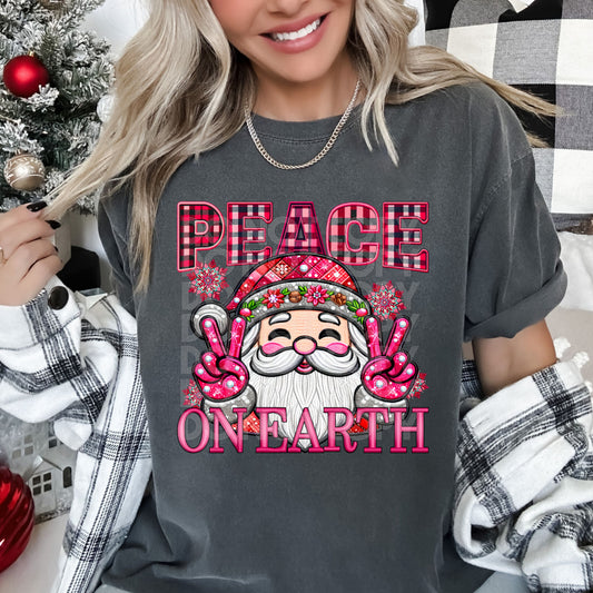 Peace on Earth DTF Transfer | Christmas DTF Transfer | Ready to Press | High Quality DTF Transfers | Fast Shipping