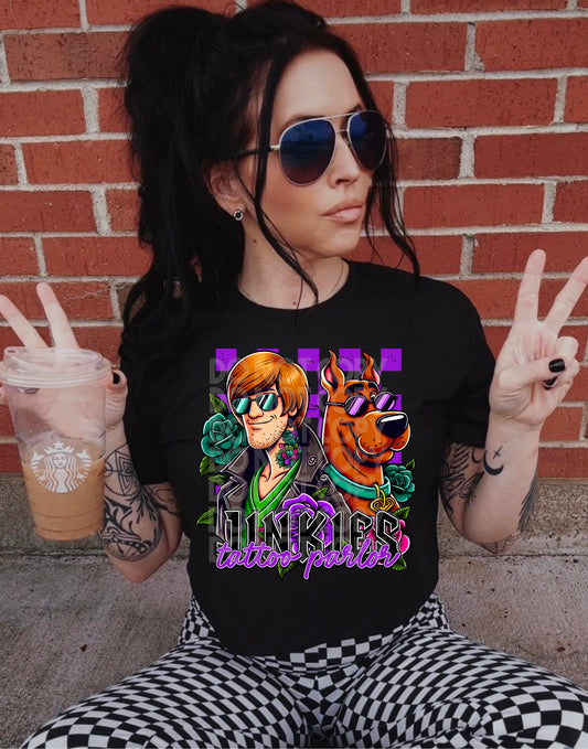 Jinkies Tattoo Parlor DTF Transfer | Trendy DTF Transfer | Ready to Press | High Quality DTF Transfers | Fast Shipping