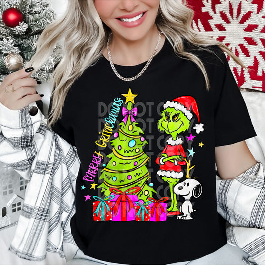 Merry Christmas DTF Transfer | Trendy Christmas DTF Transfer | Ready to Press | High Quality DTF Transfers | Fast Shipping