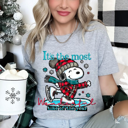 It's the Most Wonderful Time of the Year DTF Transfer | Trendy Christmas DTF Transfer | Ready to Press | High Quality DTF Transfers | Fast Shipping