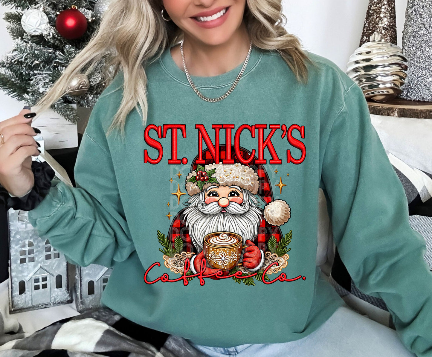 St. Nick's Coffee Co. DTF Transfer | Trendy Christmas DTF Transfer | Ready to Press | High Quality DTF Transfers | Fast Shipping