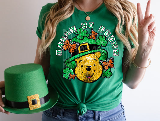 Happy Go Lucky DTF Transfer | Trendy St. Patrick's Day DTF Transfer | Ready to Press | High Quality DTF Transfers | Fast Shipping