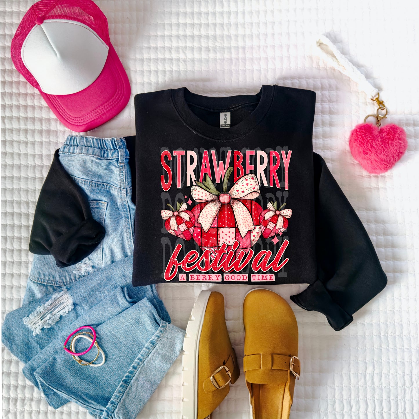 Strawberry Festival DTF Transfer | Trendy DTF Transfer | Ready to Press | High Quality DTF Transfers | Fast Shipping