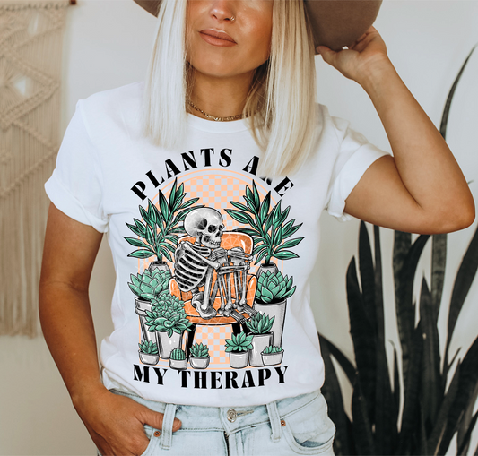 Plants Are My Therapy  DTF Transfer | Trendy DTF Transfer | Ready to Press | High Quality DTF Transfers | Fast Shipping