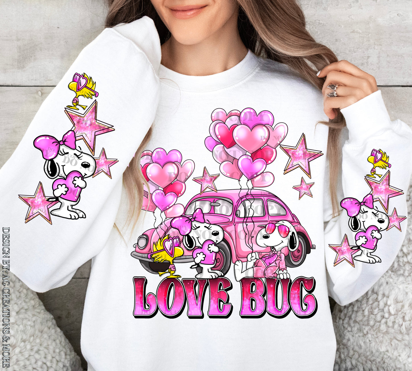 Love Bug DTF Transfer | Valentine's Day Transfers | Ready to Press Transfers | High Quality DTF Transfers | Fast Shipping