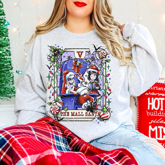 The Mall Santa DTF Transfer | Trendy Creepy Christmas Tarot DTF Transfer | Ready to Press | High Quality DTF Transfers | Fast Shipping