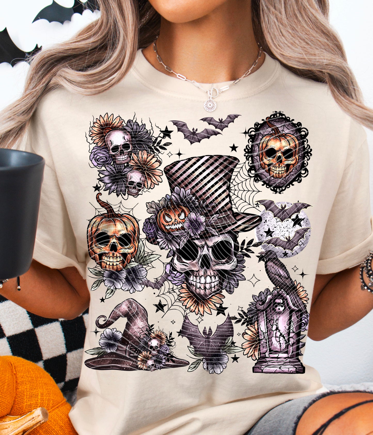 Top Hat Skull T-Shirt | Trendy Halloween Shirt | Fast Shipping | Super Soft Shirts for Men/Women/Kid's