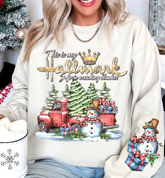 This is my Christmas Movie Watching Sweater DTF Transfer | High Quality Image Transfers | Ready to Press | Fast Shipping