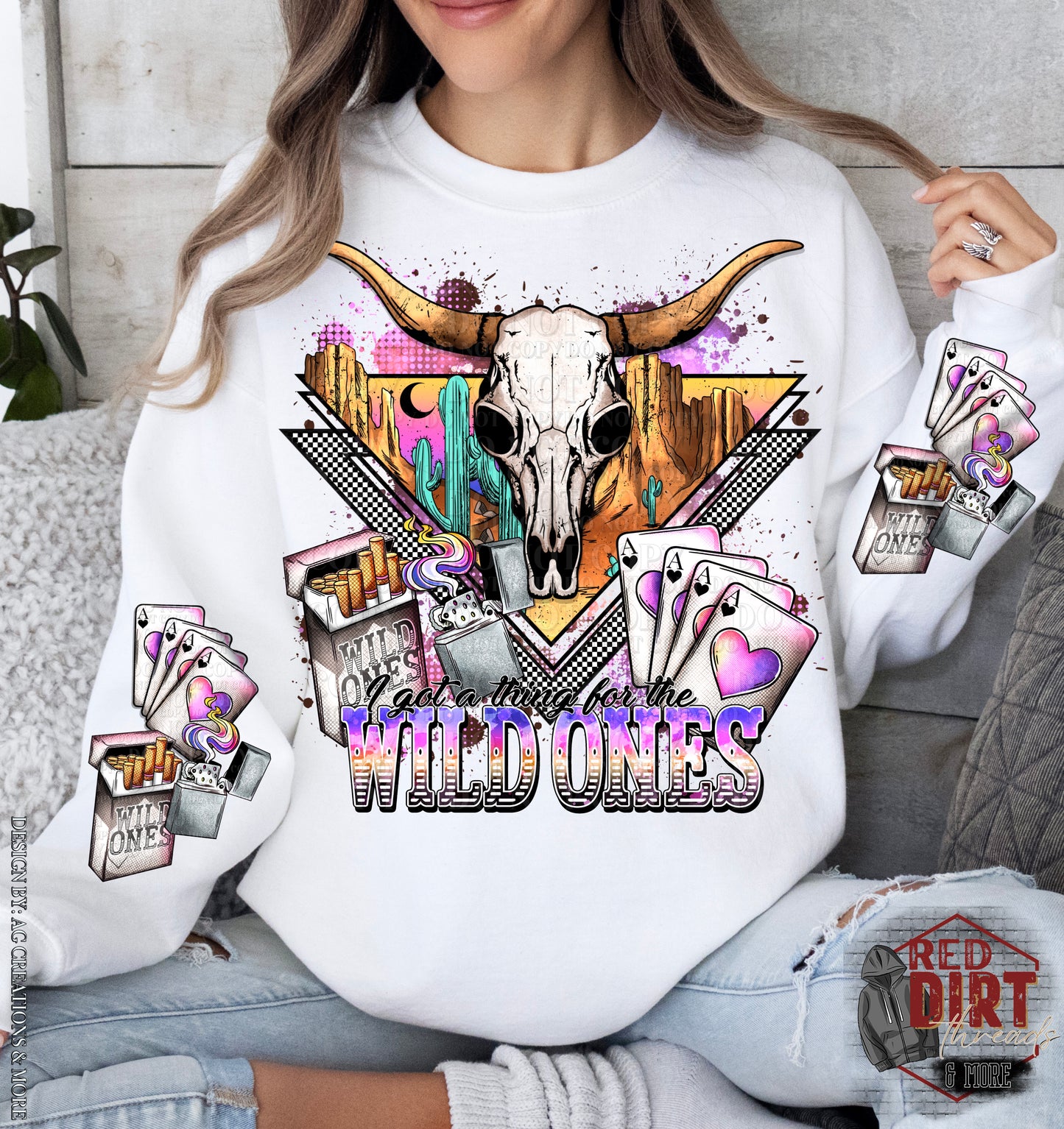 Wild One DTF Transfer with Sleeves | Country Music DTF Transfers | Ready to Press Transfers | High Quality DTF Transfers | Fast Shipping