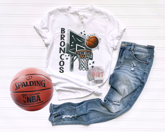 Broncos Basketball T-Shirt | Trendy School Spirit Shirt | Fast Shipping | Super Soft Shirts for Men/Women/Kid's | Bella Canvas