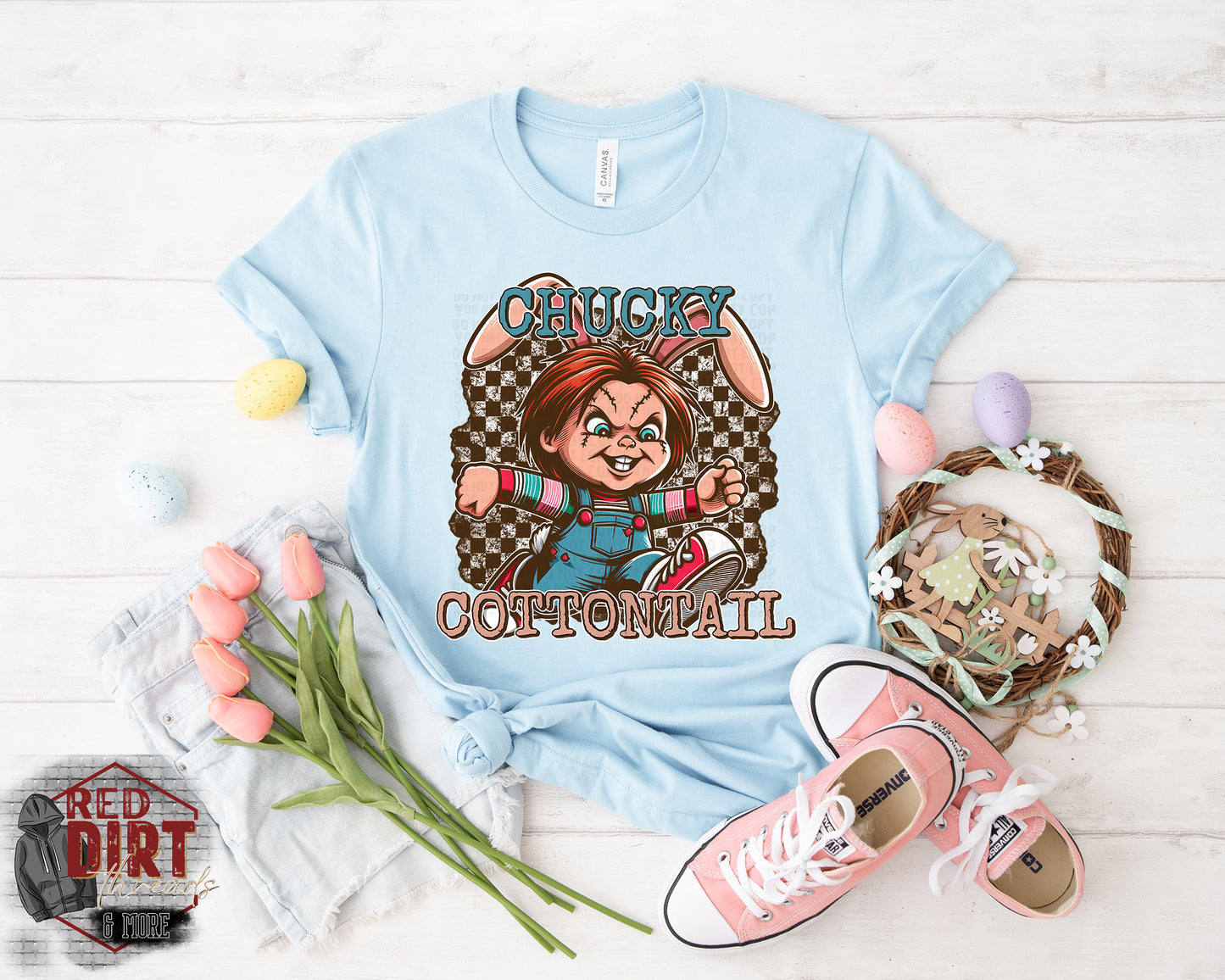 Chucky Cottontail DTF Transfer | Trendy Horror Characters DTF Transfer | Ready to Press | High Quality DTF Transfers | Fast Shipping