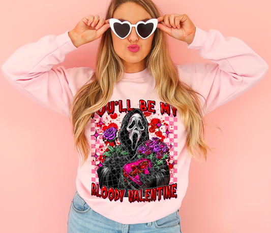 You'll Be My Bloody Valentine DTF Transfer | Valentine's Day DTF Transfers | Ready to Press Transfers | High Quality DTF Transfers | Fast Shipping
