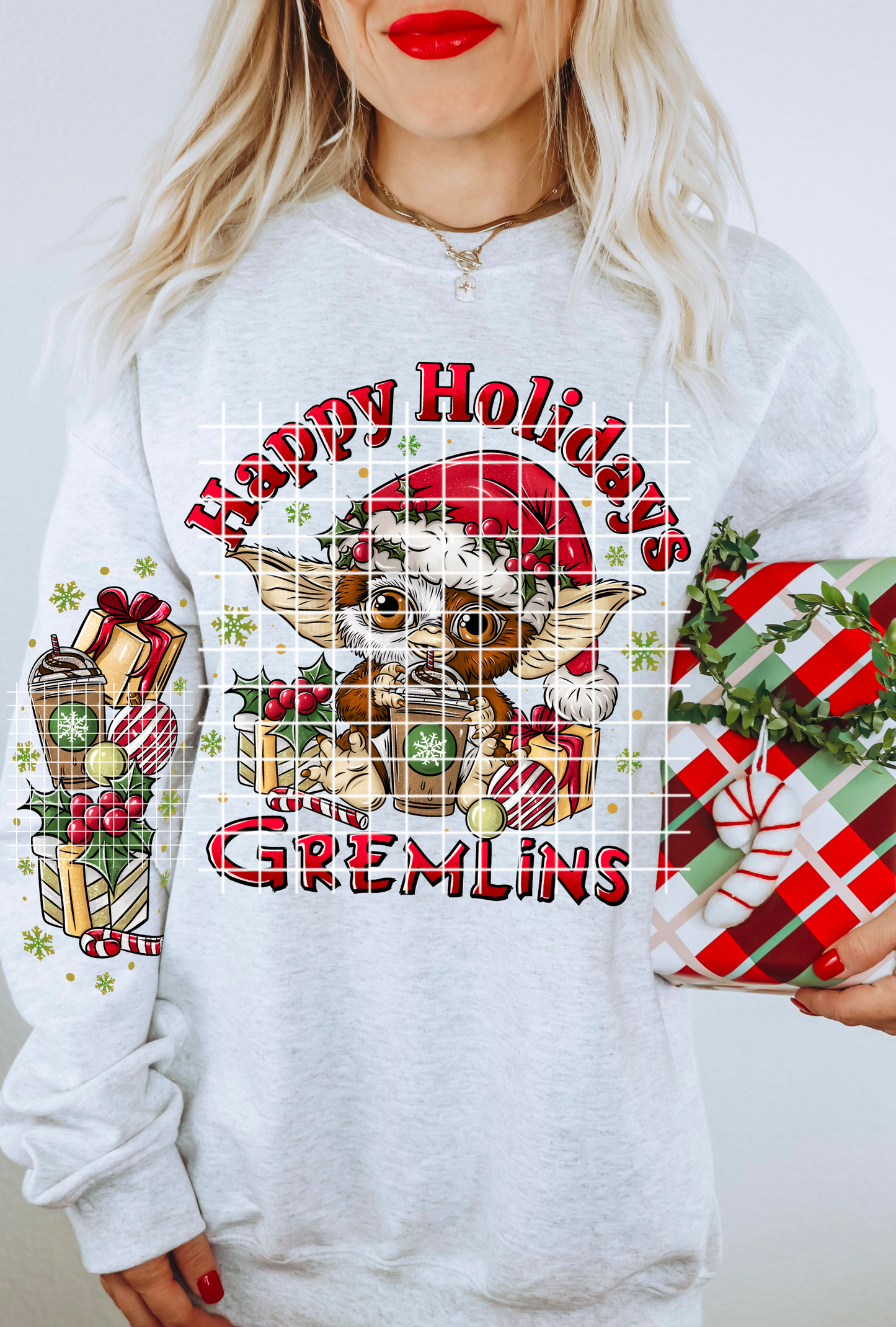 Happy Holidays Sweat Shirt | Trendy Christmas Hoodie with Sleeves | Fast Shipping | Super Soft Shirts for Women