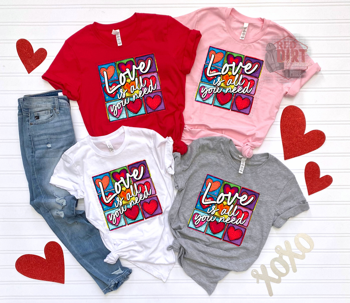 Love is All You Need T-Shirt | Trendy Valentine's Day Shirt | Fast Shipping | Super Soft Shirts for Men/Women/Kid's