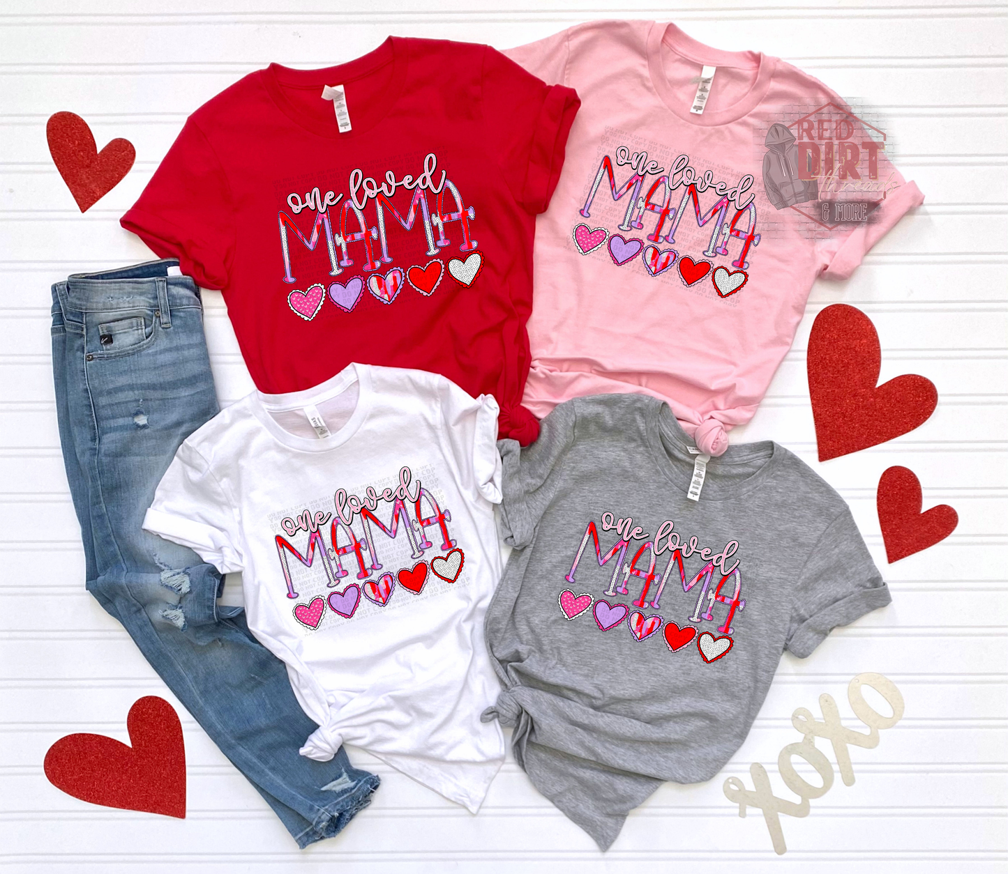 One Loved Mama T-Shirt | Trendy Valentine's Day Shirt | Fast Shipping | Super Soft Shirts for Men/Women/Kid's