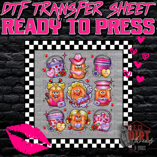 Valentine Nuggies DTF Transfer | Trendy Valentine's Day DTF Transfer | Ready to Press | High Quality DTF Transfers | Fast Shipping