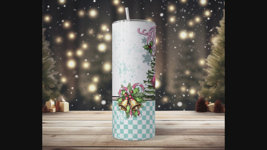 Snowman Insulated Tumbler with Plastic Lid and Sealed Reusable Straw | Trendy Christmas Cup | Hot/Cold Tumbler