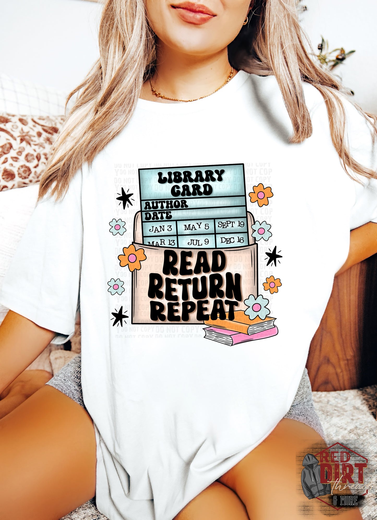 Read Return Repeat DTF Transfer | Trendy School DTF Transfer | Ready to Press | High Quality DTF Transfers