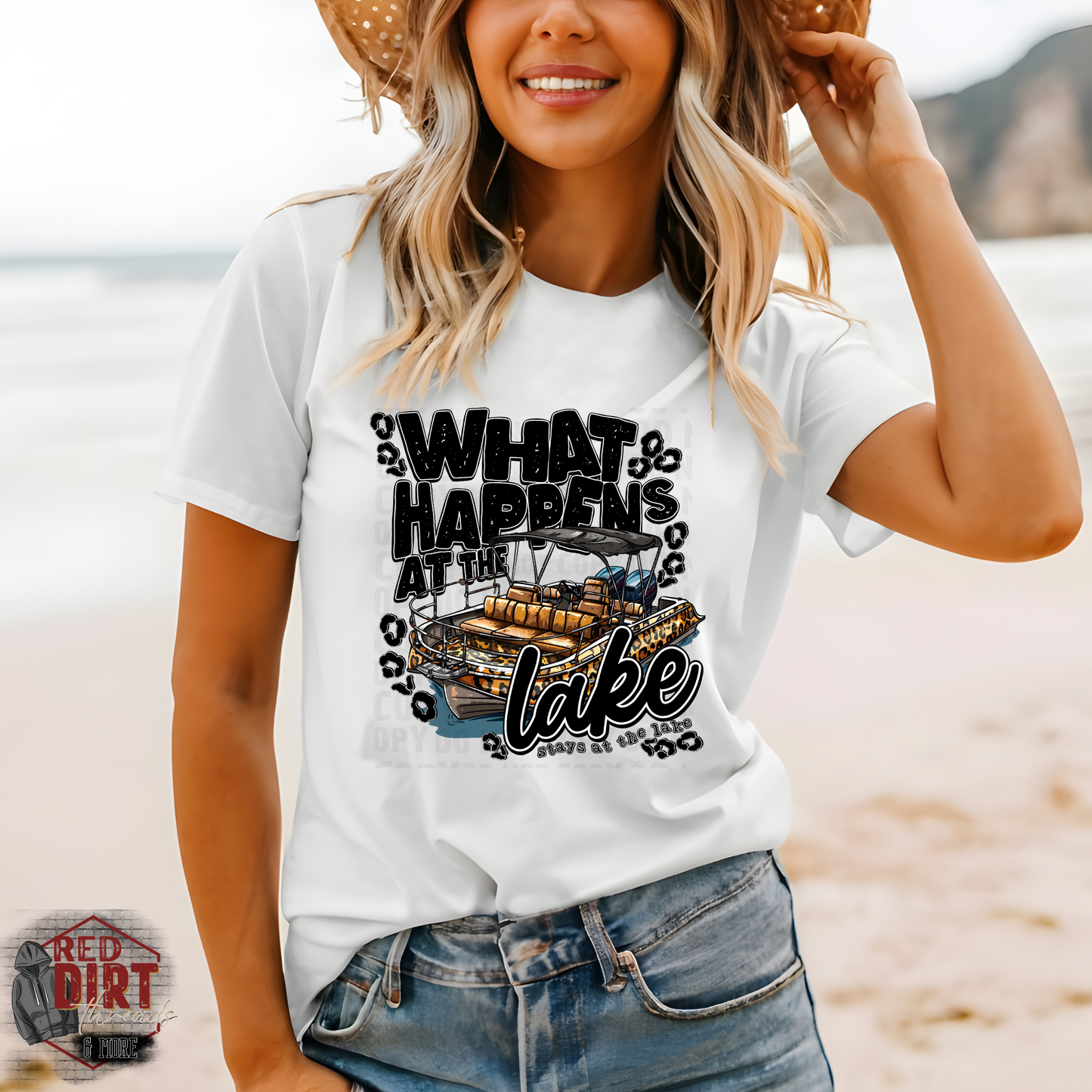 What Happens at the Lake Stays at the Lake DTF Transfer | Trendy Summer DTF Transfers | Ready to Press Transfers | High Quality DTF Transfers | Fast Shipping