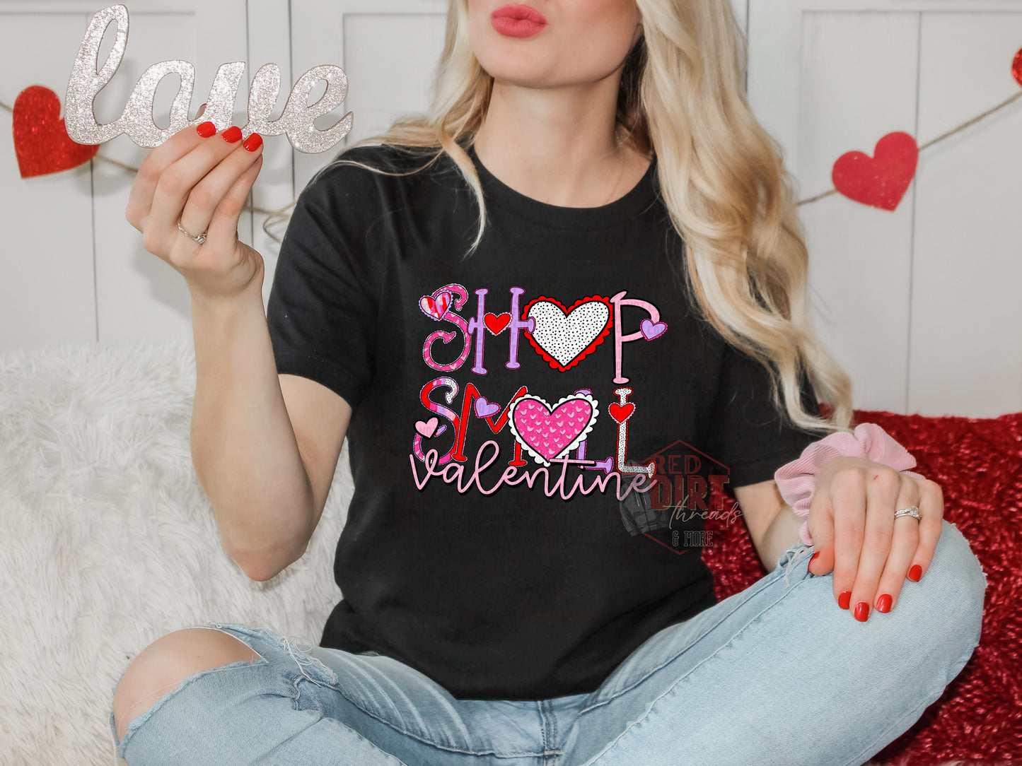 Shop Small Valentine T-Shirt | Trendy Valentine's Day Shirt | Fast Shipping | Super Soft Shirts for Men/Women/Kid's