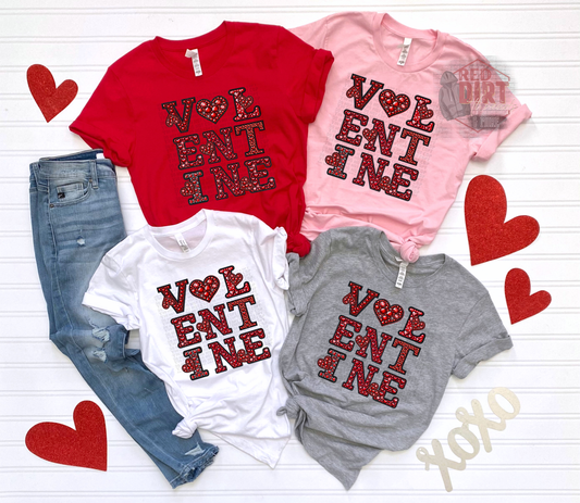 Valentine Faux Rhinestones T-Shirt | Trendy Valentine's Day Shirt | Fast Shipping | Super Soft Shirts for Men/Women/Kid's