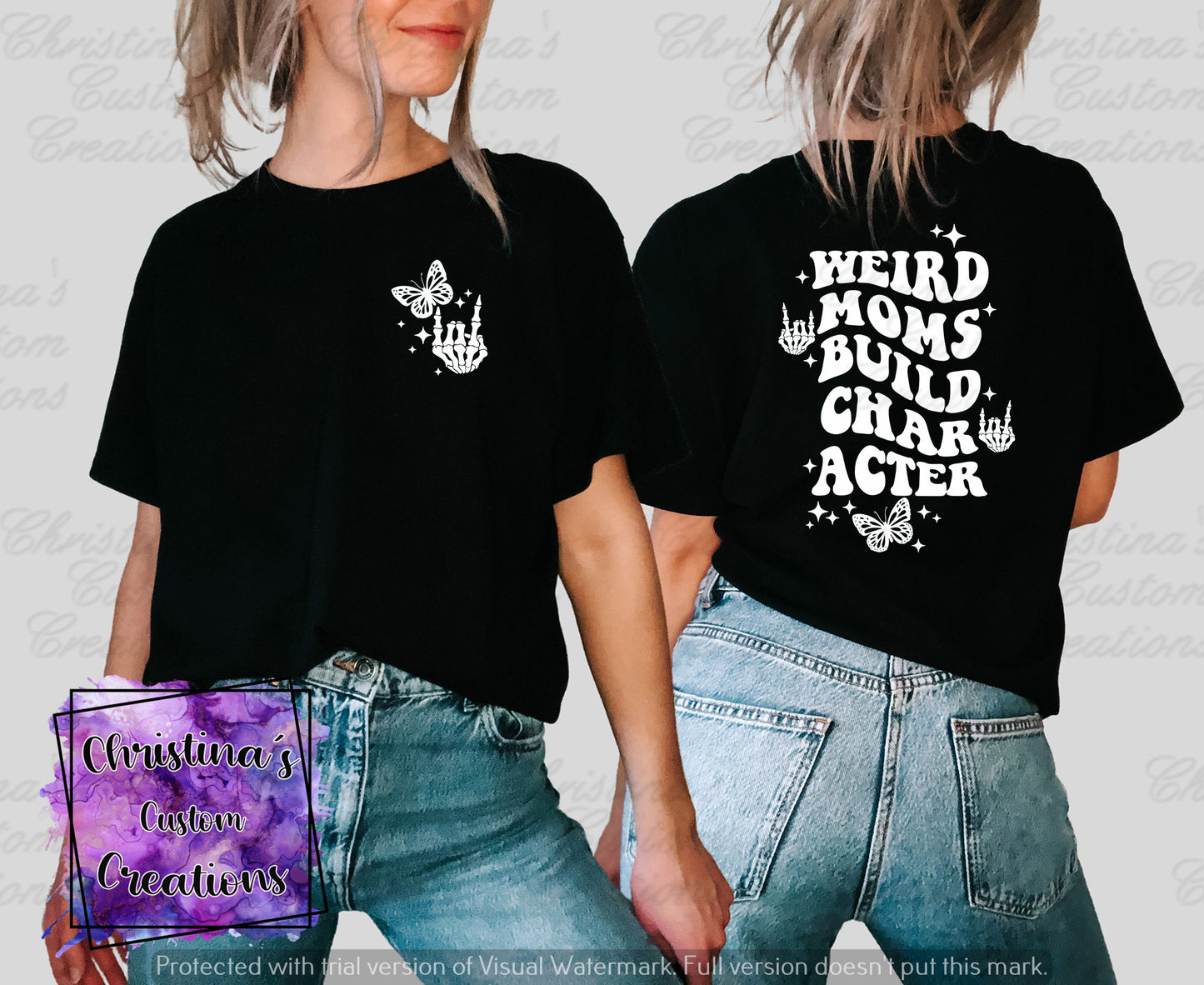 Weird Mom's Build Character T-Shirt | Retro Mama Shirt | Fast Shipping | Super Soft Shirts for Women | Gift for Mom