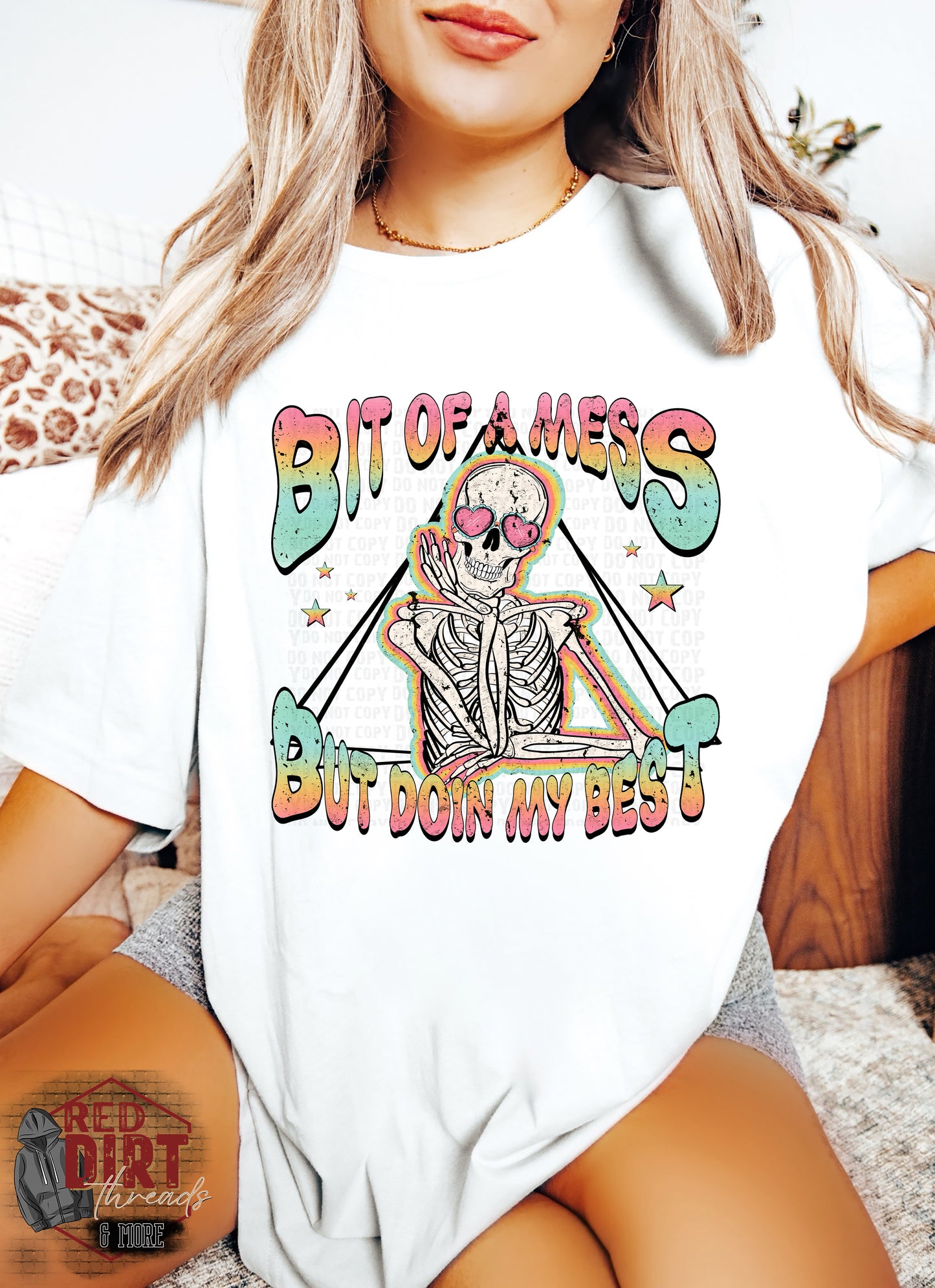 Bit of a Mess but Doin' My Best T-Shirt | Uplifting Shirt | Fast Shipping | Super Soft Shirts for Men/Women